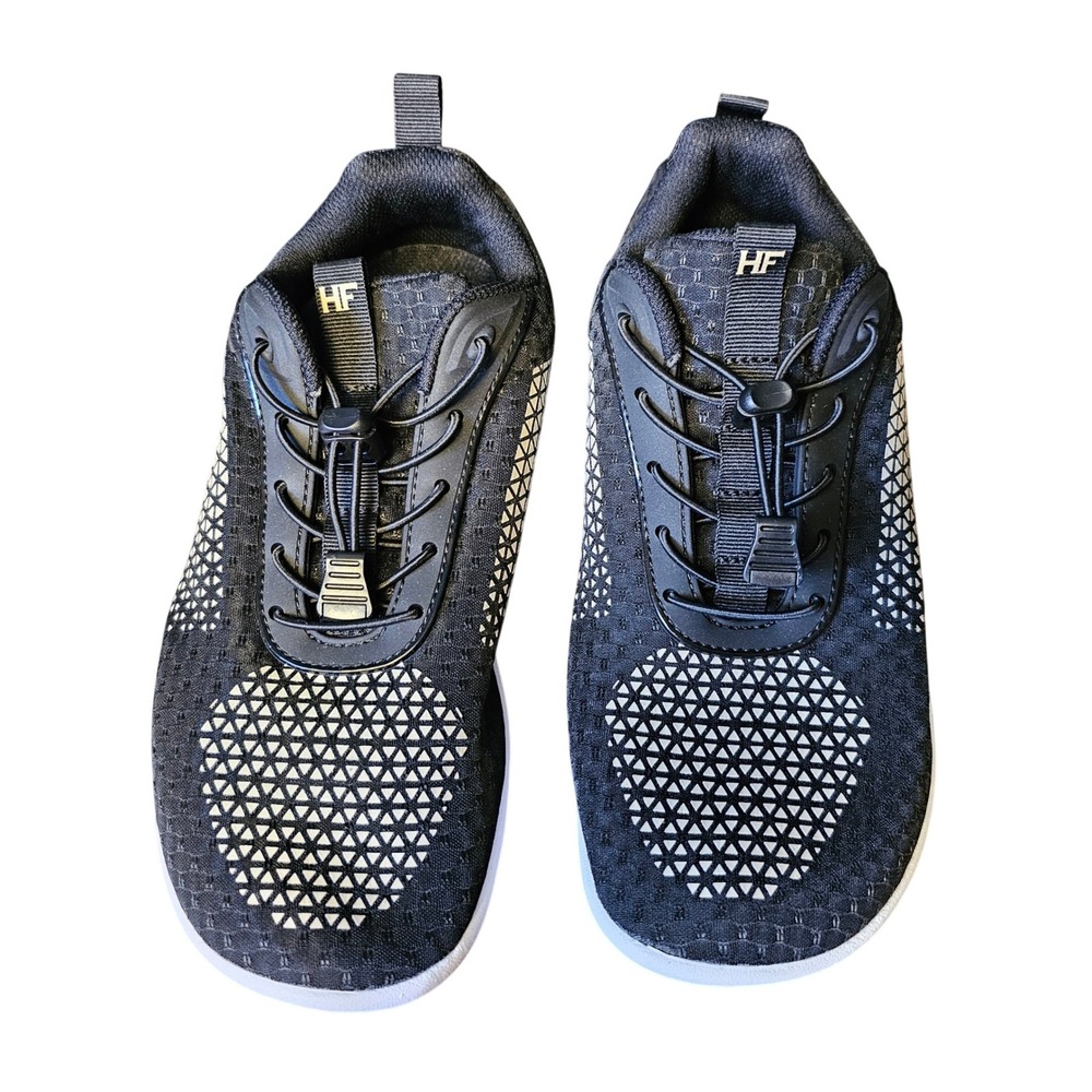 Hike Footwear HF-Cloud Barefoot Shoes Black White Wide Toe Box 40 Men 7 Women 9